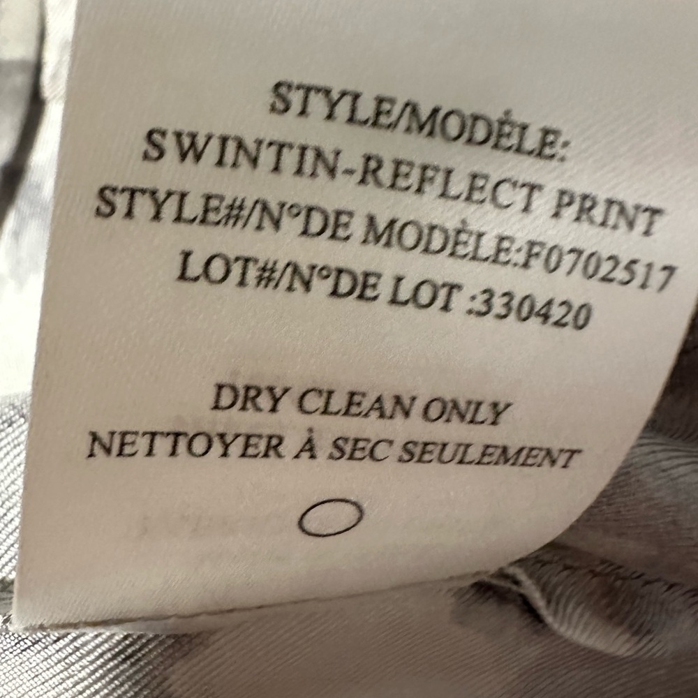 THEORY Silk Swintin Reflect Print Sleeveless Top Size Small - Picture 7 of 12